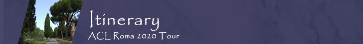 ACL Rome Tour Itinerary Banner ACL Rome Tour Itinerary Banner